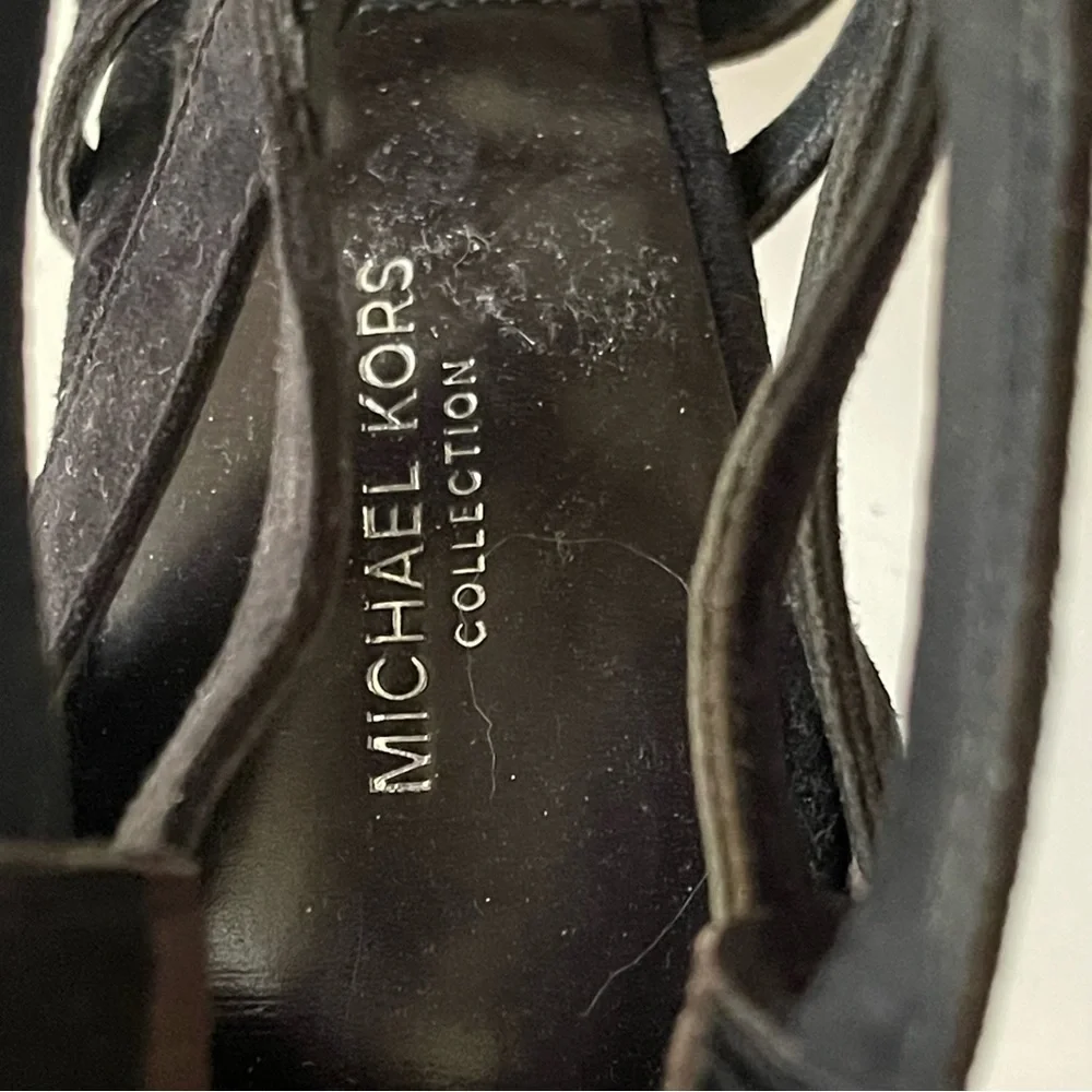 MICHEAL‎ KORS Collection Bardot Suede Stiletto Sandal Size 6.5